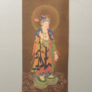 Tibetan Thangka Print Painting Buddhist Deity