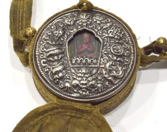 Tibetan Buddhist Ghau Shrine Traveling Prayer Shrine