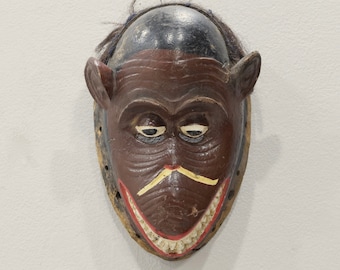 African Mask Baule Monkey Mask Ivory Coast