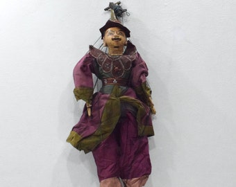 Puppet Marionette Wood Doll Burmese Folk Art Puppet