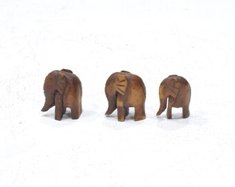 African Bone Elephants Set of 3