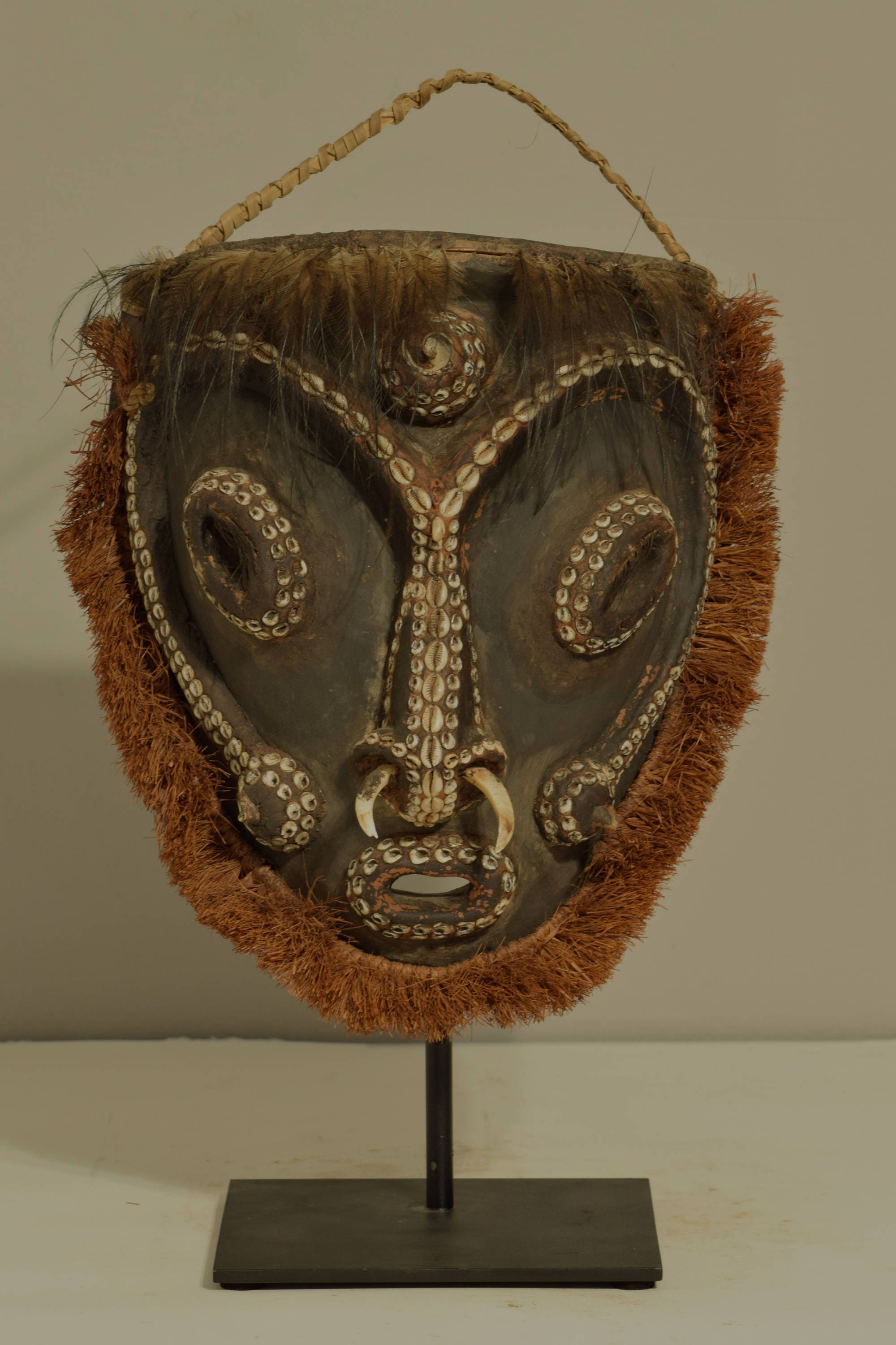 Papua New Guinea Mask 1980's Biwat Yuat River Sacred Flute Biwat Mask 14