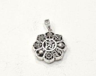 Tibetan Silver Circle of Life Pendant