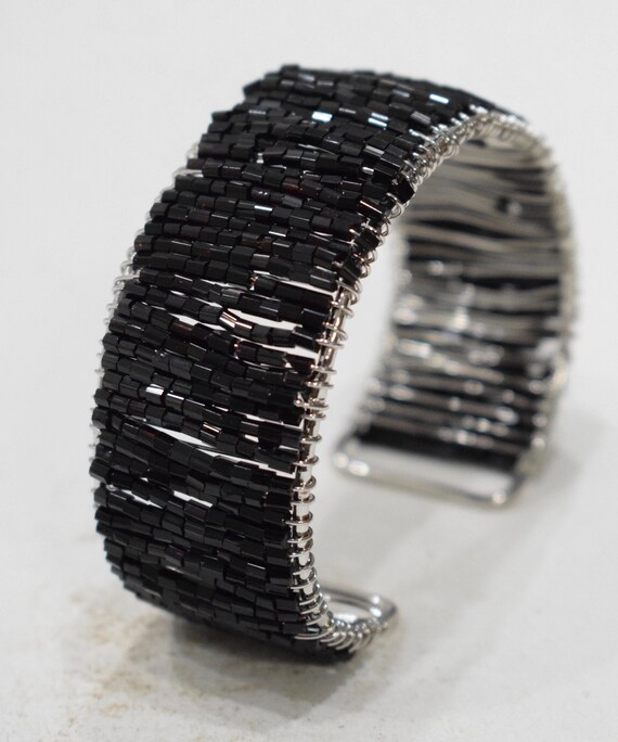 Bracelets Beaded Cuff Assorted Color Adjustable B… - image 5