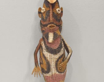Papua New Guinea Woven Dolly Kaminabit Village Spirit Doll Sepik River Basin