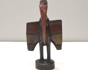 African Statue Hornbill Senufo Tribe Ivory Coast