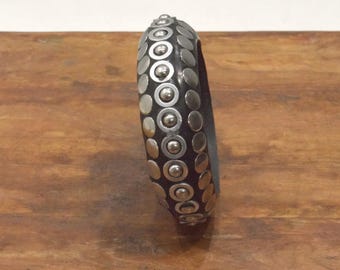 Indian Bracelet Bangle Wood Silver Bangle