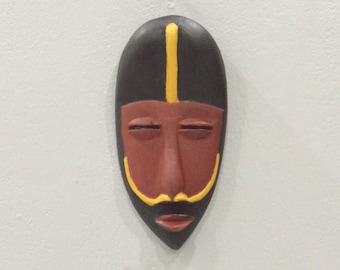 African Dan Burnished Wood Mask Liberia