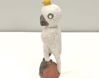 Papua New Guinea Sabut Bird Wood Statue Latmul