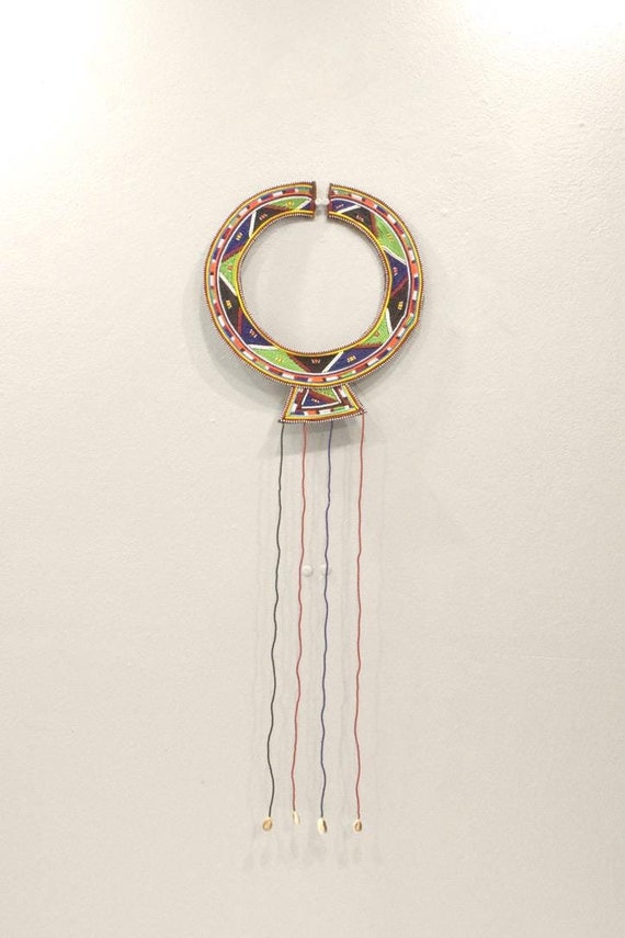 African Masai Beaded Wedding Collar Kenya