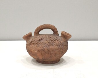 African Clay Pot with Two openings Kenya