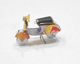 Tin Can Vespa Scooters 4" Tin Toy