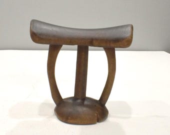 African Pokot Tribe Wood Headrest