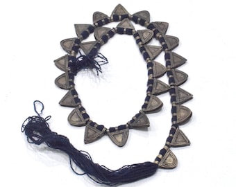 Ethiopian Silver Telsum Prayer Pendant Strand