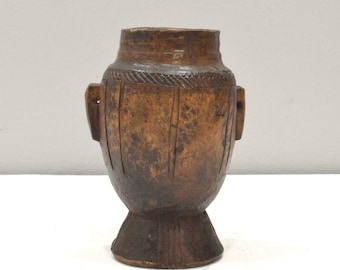 African Somali Milk Drinking Wood Cup