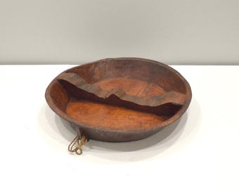Ethiopian Gurage Wood Meat Cutting Bowl
