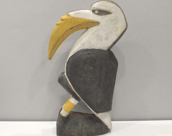 Papua New Guinea Sabut Bird Wood Statue Latmul