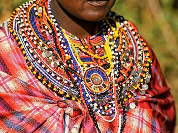 Maasai beaded collar best sale necklace