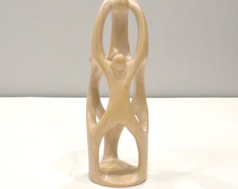 African Soapstone Family Tree of Life Sculpture Kenya