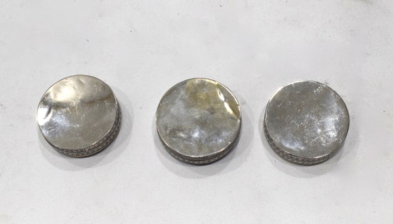 Silver Middle Eastern Circular Box Container - image 2