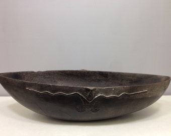 Bowl Papua New Guinea Siassi Carved Clan Bowl