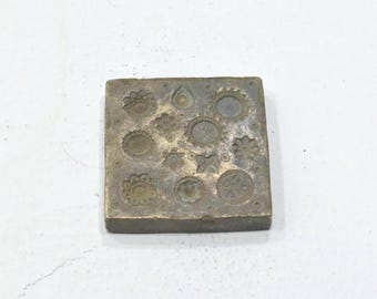 Stamp Die Mold Vintage Bronze Detailed Kuchi Jewelry