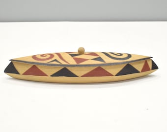 African Wood Box Tutsi Tribe Rwanda Africa