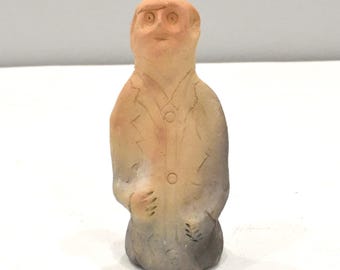 African Clay Ceramic People Statues Kenya
