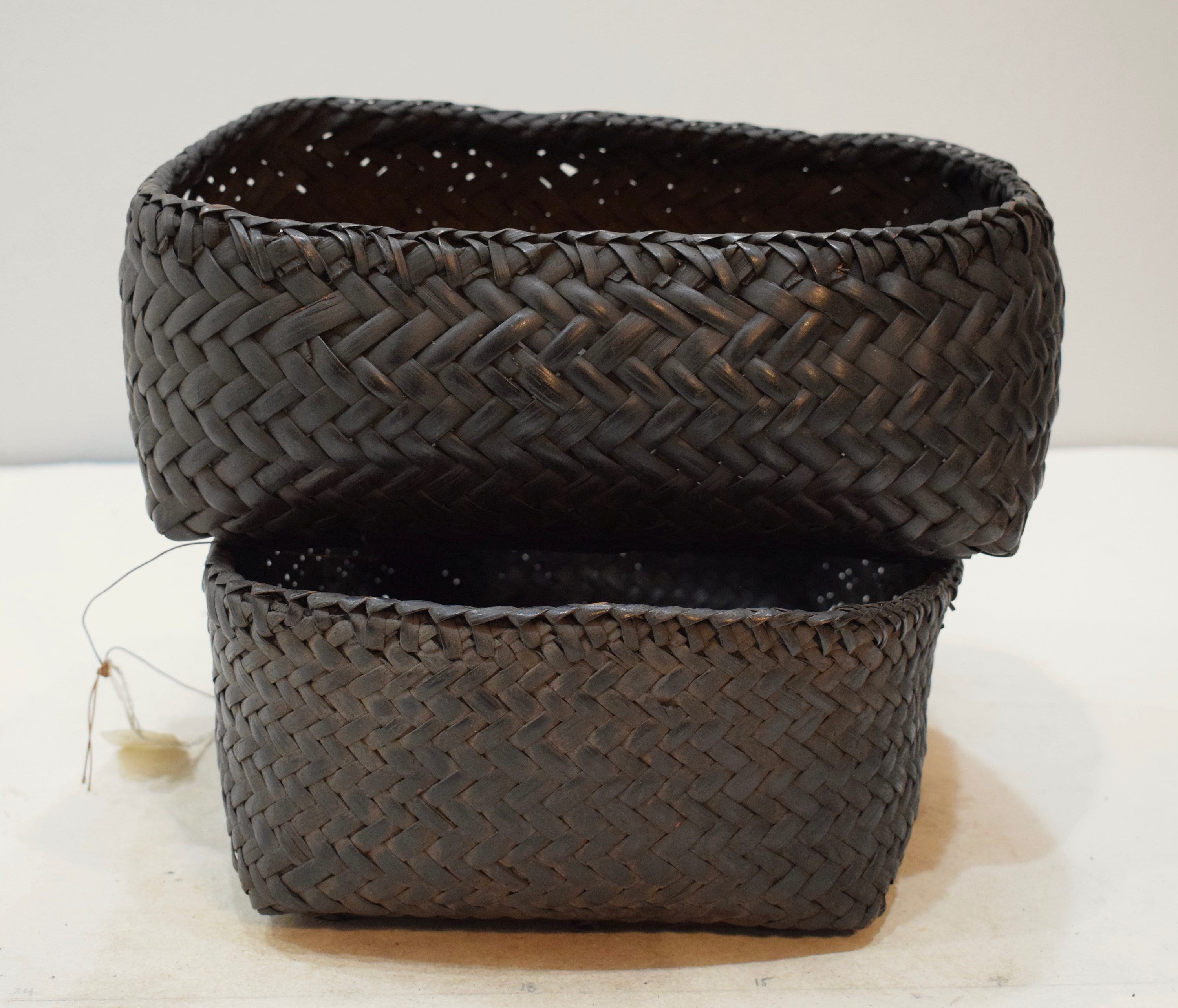 Basket Philippines Ifugao Woven Rattam Basket Handmade Tribal Rattan