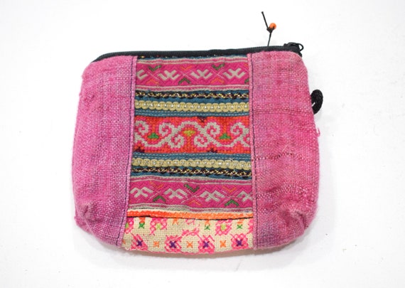Purses Miao Hill Tribe Embroidered Assorted Coin … - image 6