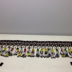 Ceinture de danse du Moyen-Orient Ceinture ornée de perles Ceinture de danse tissée à la main Danseuse du ventre Déclaration unique