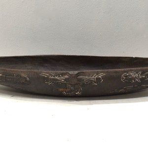 Bowl Papua New Guinea Siassi Carved Clan Bowl