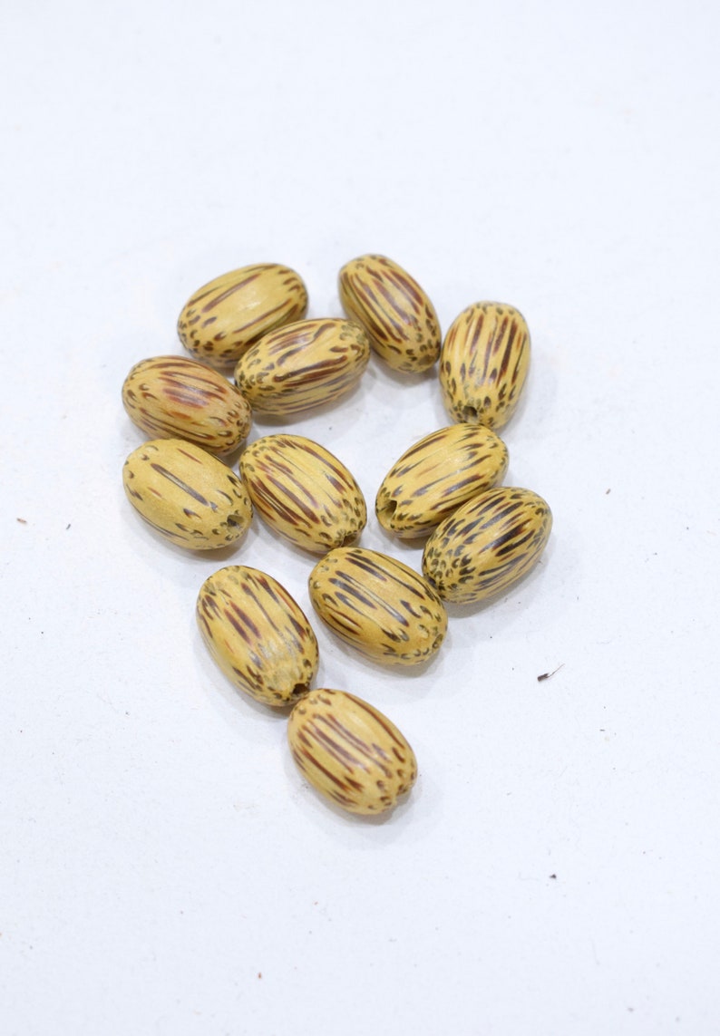 Beads Philippines Yellow Palmwood 20mm
