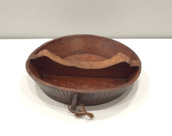 Ethiopian Gurage Wood Meat Cutting Bowl