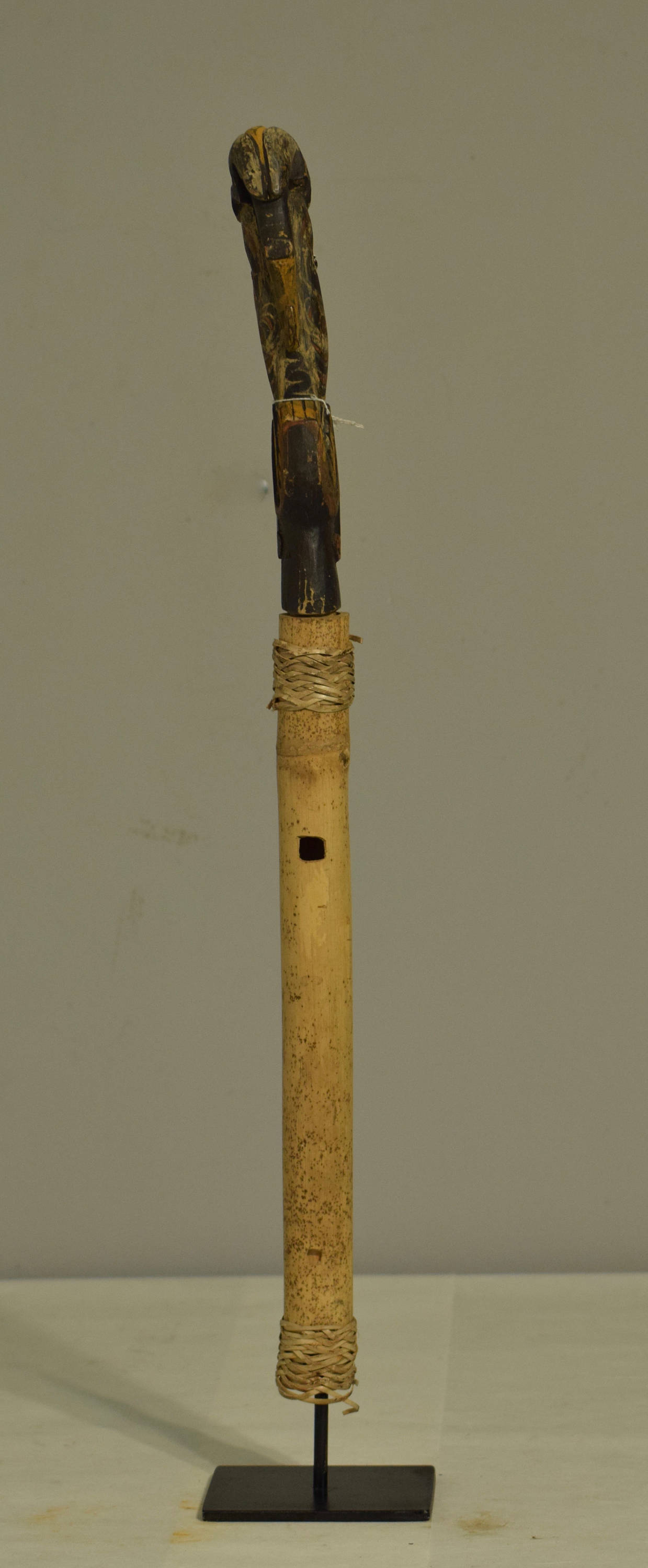 Papua New Guinea Flute Bamboo Flute Stopper Handmade Flute Musical Scared Spirit Bird Man