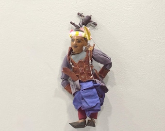 Puppet Marionette Wood Burmese Puppet Folk Art