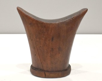 African Headrest Ethiopian Gurage Mens Wood Headrest