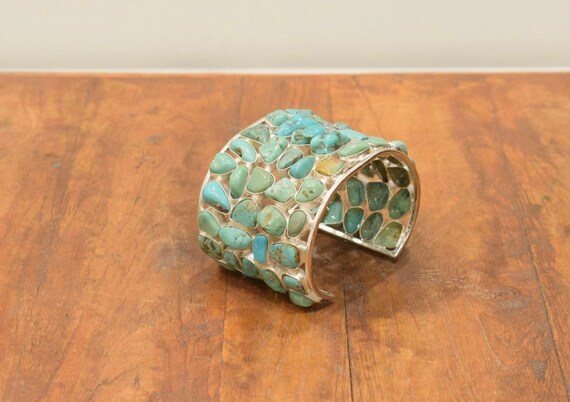 Tibetan Silver Turquoise Cuff Bracelet main image 1