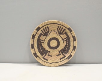 African Basket Botswana Natural Colors South Africa Woven Palm Food Basket