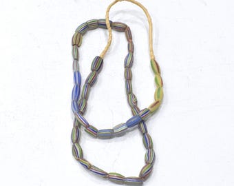 African Stripped Watermelon Beads Ghana