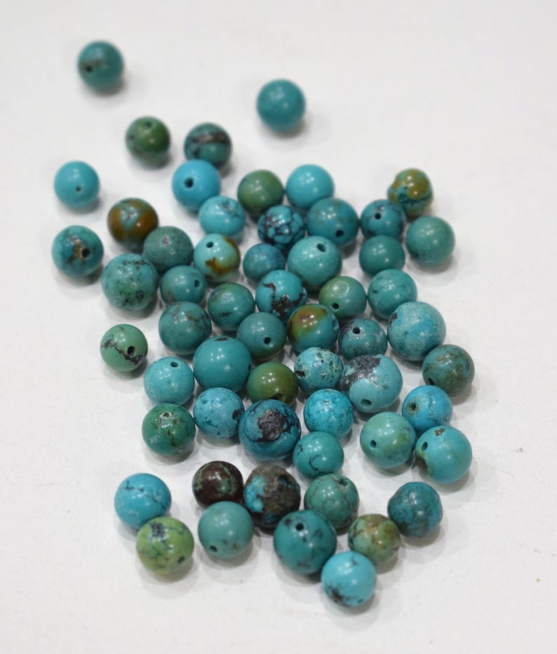 Beads Chinese Turquoise Round Beads 8mm-9mm