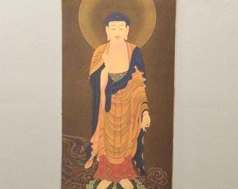 Tibetan Thangka Print Painting Buddhist Deity