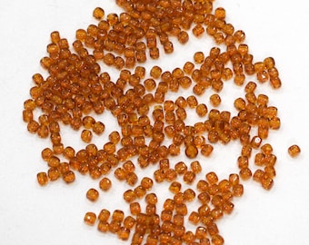 Beads Czech Topaz Glass Beads 4mm
