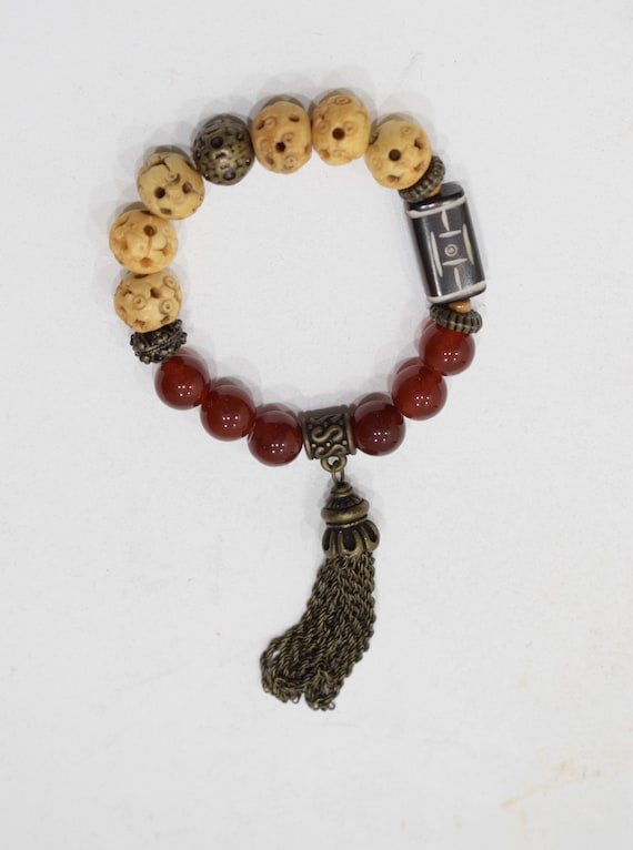 Bracelets Assorted Beaded Tassel Stretch Bracelets - image 5