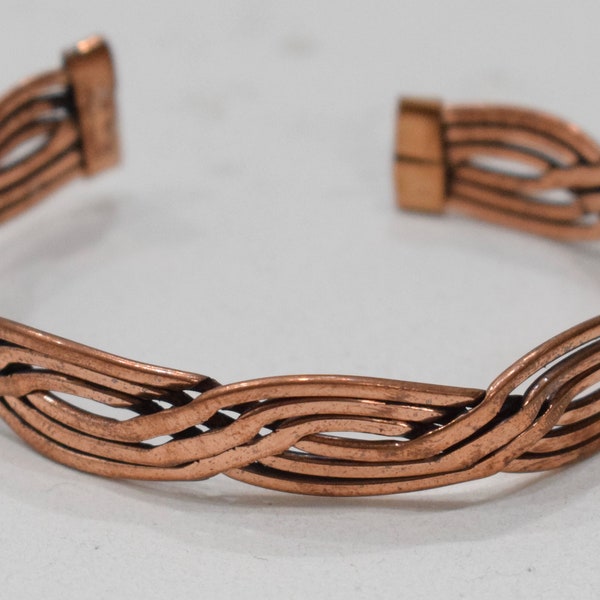 Bracelet Copper Woven Cuff Healing Bracelet