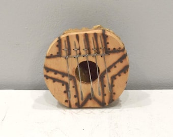Piano African Piano Wood Burnished "Kalimba"