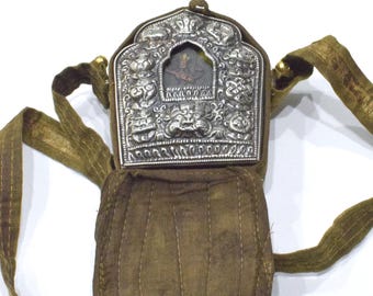 Tibetan Buddhist Ghau Shrine Traveling Prayer Shrine