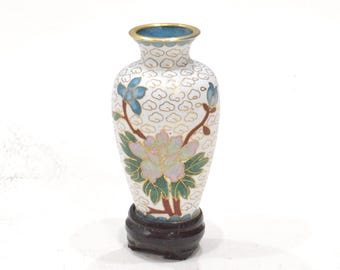 Chinese Cloisonne' Flower Patterned Vase