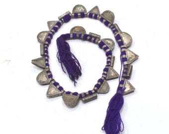Ethiopian Silver Telsum Prayer Pendant Strand