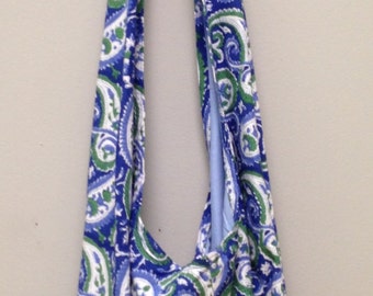 India Bag Blue Paisley Shoulder Bag Handmade Cotton India Shoulder Bag